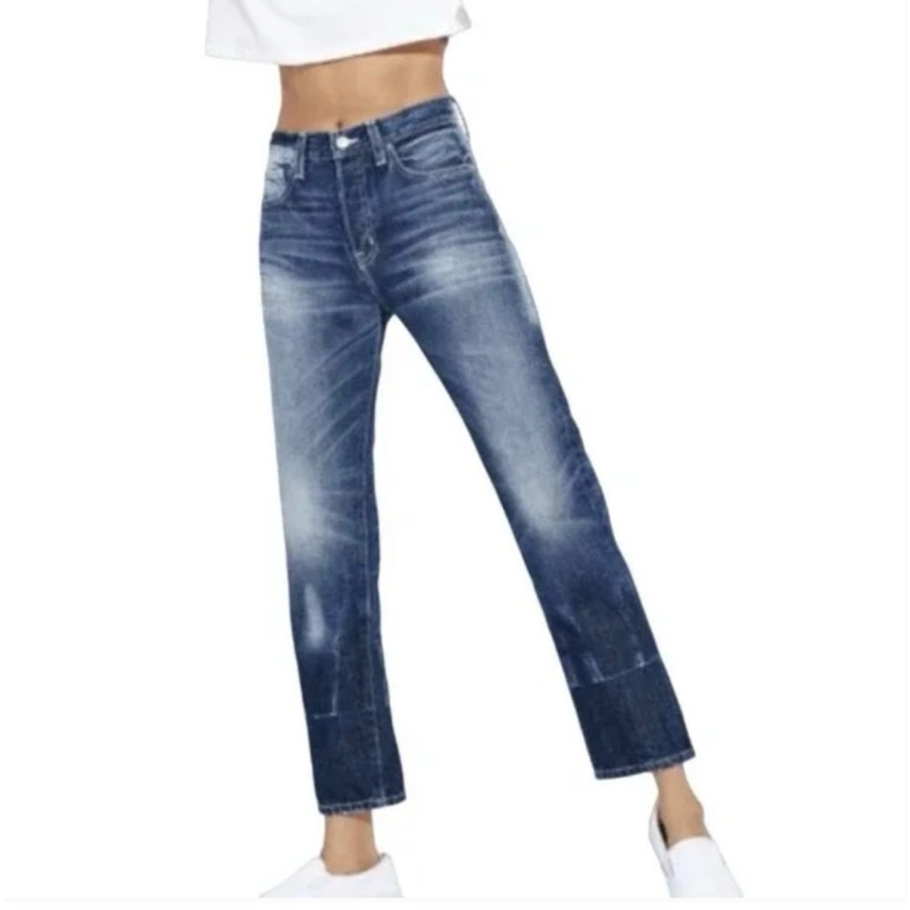 AYR The Crush Jeans size 30 100% cotton denim barracuda wash straight crop